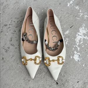Gucci horse bit ballet flats